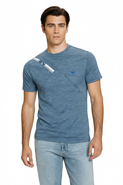 STITCH by MH Performance Knit Men's Tee with Bold Stripe Detail.