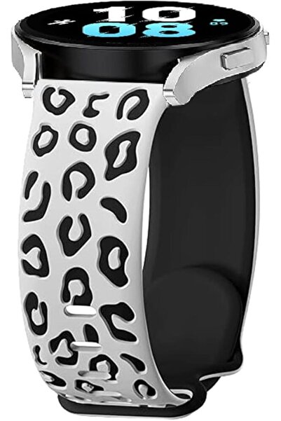 bbtech ساعة هواوي GT 6/GT 6 Pro مقاس 46 ملم متوافقة مع نمط الفهد وحزام سيليكو...