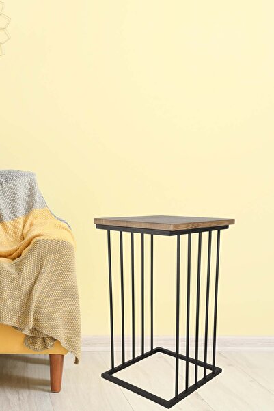 Begüsa Fermin Sehpa Siyah Ceviz Ahşap