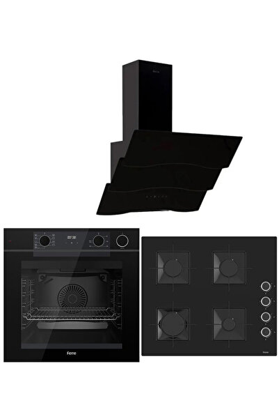 Ferre STEAM PLUS SERİSİ 3LÜ CAM ANKASTRE SET (QEP64CS-SS205-D023)