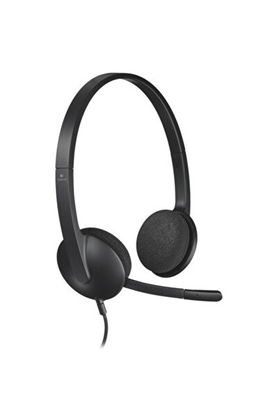 logitech H340 Headset with microphone, black