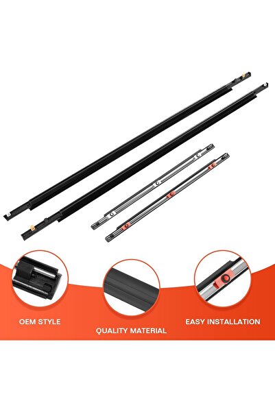 Generic ACLONG Door Window Moulding Trim Front Rear Seal Weatherstrip for Toyota FJ Cruiser 2007-2014