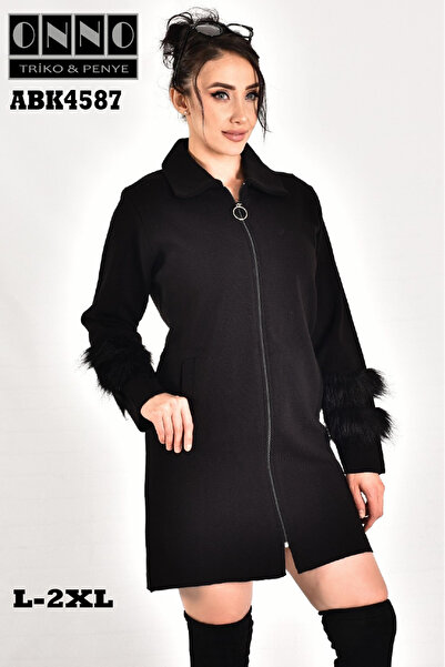 onno style women Сталева в'язка рукава з хутром Класичний довгий трикотажний ...