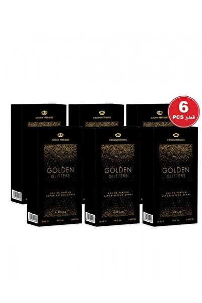 Al Rehab جليتر ذهبي 50 مل - 6 قطع