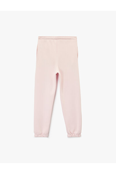 Koton Printed Comfortable Fit Pocket Detailed Lace-Up Waist Jogger Sweatpants