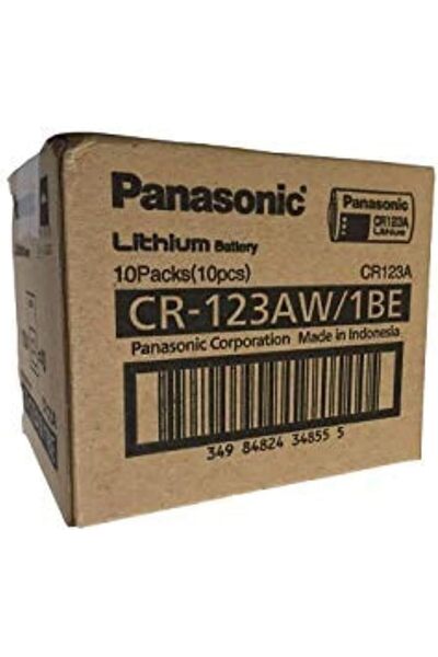 PANASONIC بطارية كاميرا، 1-1.5 أمبير - CR123 - علبة من 10 قطع