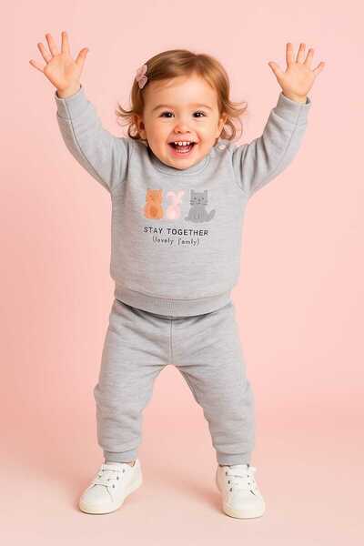 MyPrettyBaby Stay Together Printed 100% Cotton Two-Piece Seasonal Fabric Top and Bottom 2-Piece Set