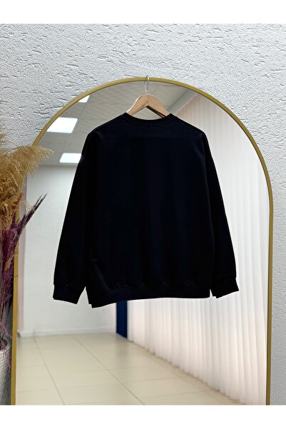 MİHRA STORE Aleah Two-Strand Casual Sweat-Zi̇3089 Black