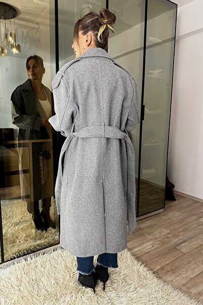My Blog Gray Cashmere Coat - 6047
