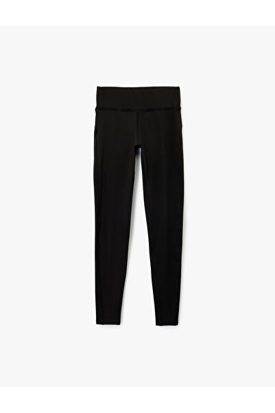 Koton High Waist Slim Fit Sports Leggings with Stitching Detail