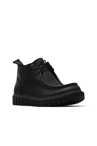 Bueno Shoes Black Leather Women's Flat Boots 01Wz5206