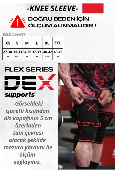 Dex Supports Fintess Knee Sleeve, Sports Wrist Wraps, Weight Lifting Straps Set of 3