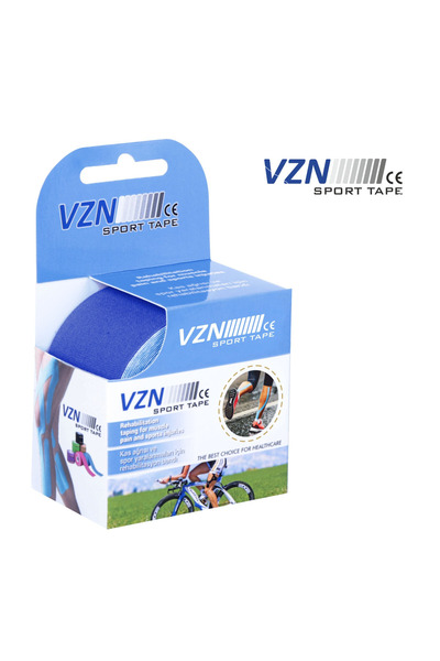 VZN Sport Tape Lacivert Renk Kinezyo Sporcu Bandı Ağrı Bandı 5 Metre X 5 Cm