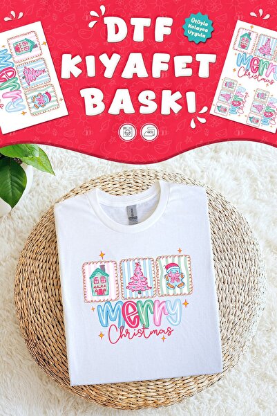 MSticker Ornamente de Anul Nou, imprimare pe țesături tematice, design personalizat, imprimare textilă DTF, care se lipsește prin călcat.