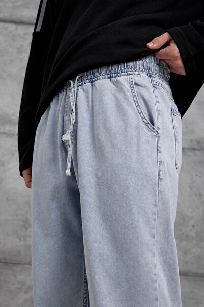 NOMARC Blue W11 Waist Elasticized Baggy Pants