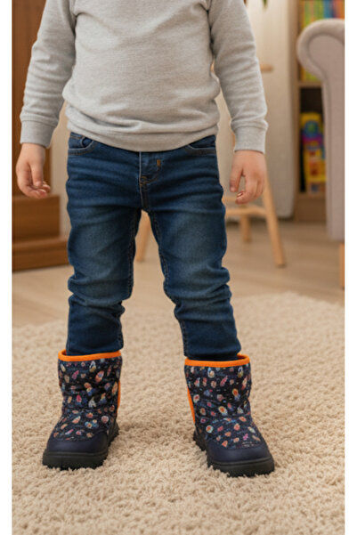 Hızlı Al Camouflage & Astronaut Patterned Boy Baby & Children's Snow and Daily Boots. Boy's Boots