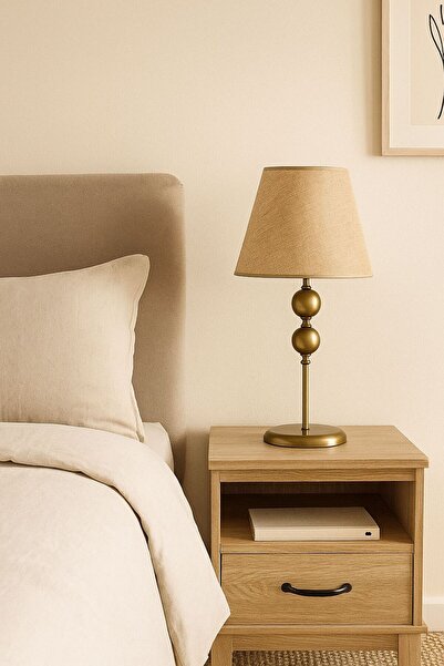 VENÜS NOVA VEGA2 HASIR BEJ KONİK ABAJUR