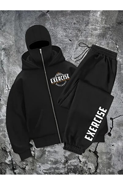 Flaubert طقم بدلة رياضية كار ماسكي نينجا يونيسكس بسحاب، كارديجان بسحاب سميك ث...