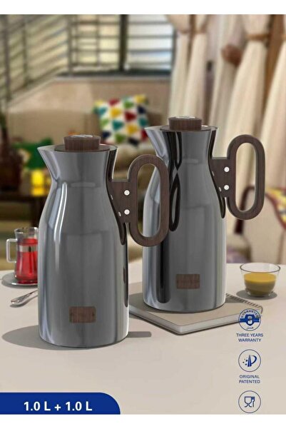 LALOZA طقم ترامس للشاي والقهوة بجودة عالية تصميم جديد حجم 1/1 لتر