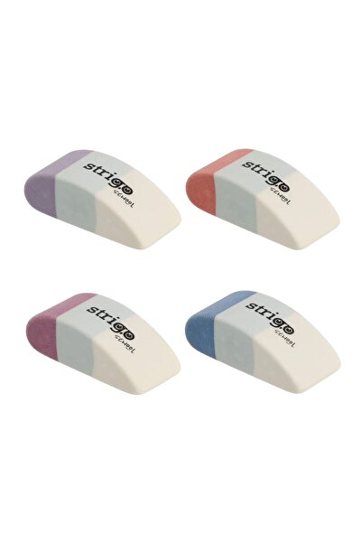 Strigo Set of 4 Strigo erasers, mixed colors