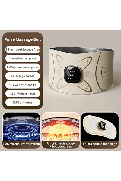 OEM Centura Abdomen Electrostimulare, Termoterapie si Masaj pentru , Tonifiere, Relaxare