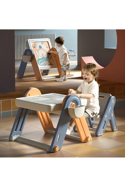 OEM Multifunctional children's table with chair and drawing board