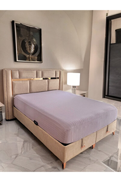 Demya Home 100% Cotton Single / Double Fitted Sheet (1St Layer) Class Domestic Production)