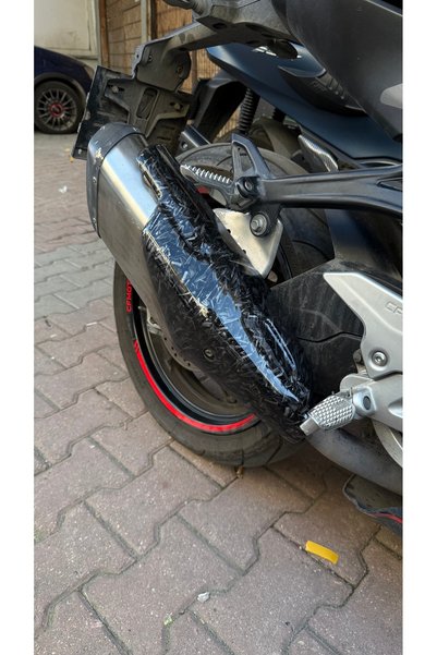 Cfmoto 450sr eksoz üzeri forget desen kapak