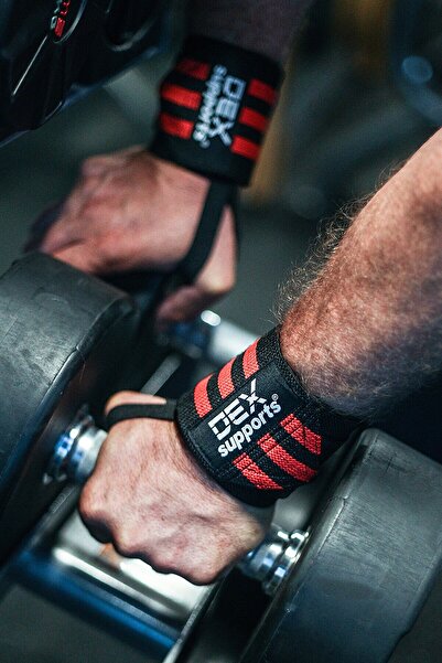 Dex Supports Fitness Knee Wraps Legend, Wrist Wraps Fitness Wristband, Weight Lifting Strap Set of 3