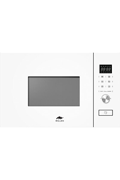 MILLEN MBW 381 WH Microwave Oven, 20L, Glass Finish, Touchscreen & Knob