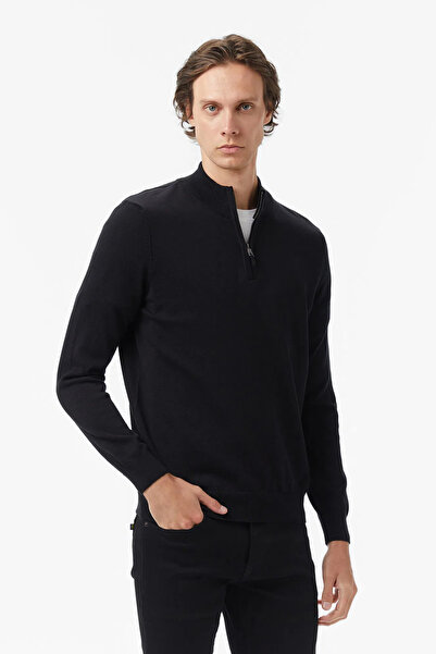 Nautica Men's Black Classic Fit Sweater