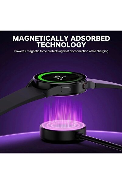 CoverCenter Samsung Galaxy Watch 3/4/5/6/7/8/active/fe/ultra Uyumlu Typ-C + USB Çevirici Şarj Cihazı Aleti Kablo