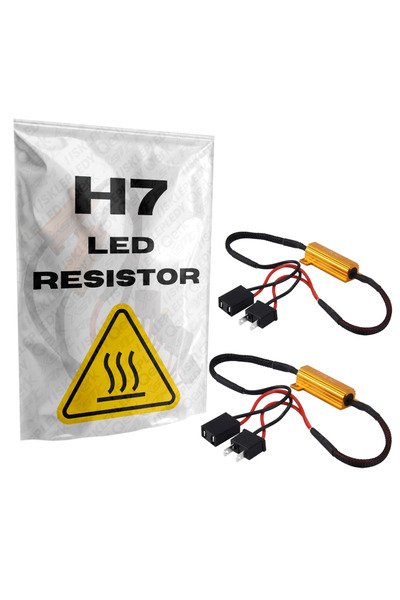Other 2x LED RESISTOR H7 50W 6Ohm PLUG CANBUS SOCKET DECODER FILTER RESISTOR