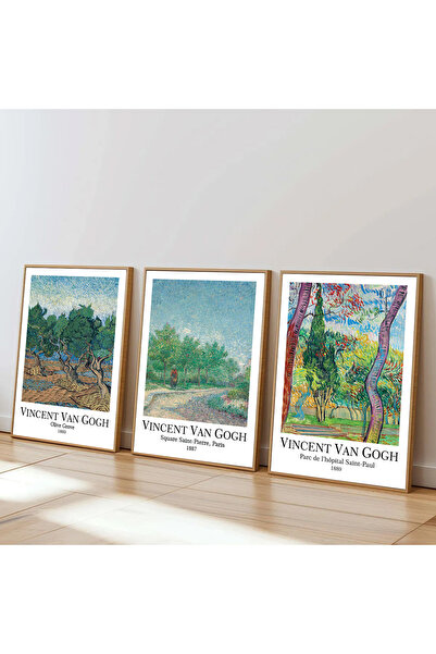 Dekorsiahome Set de picturi Van Gogh pentru camera de zi, sufragerie, bucatar...