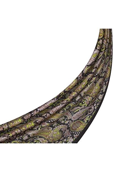 ipekevi Desenli Tensoft Şal - Mezopotamya Desenli - Siyah