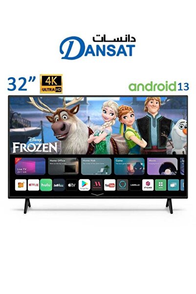 Dansat Smart Screen - 32-Inch - 4K - Android 13 - DTD32BHS Black