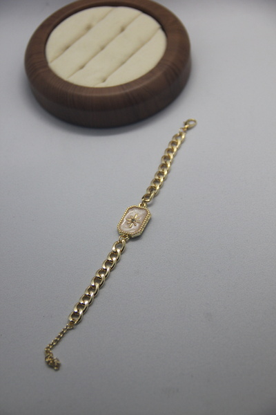 Mimoza Accessories Arpa Zincir Bileklik ( Kuzey Yıldızı)