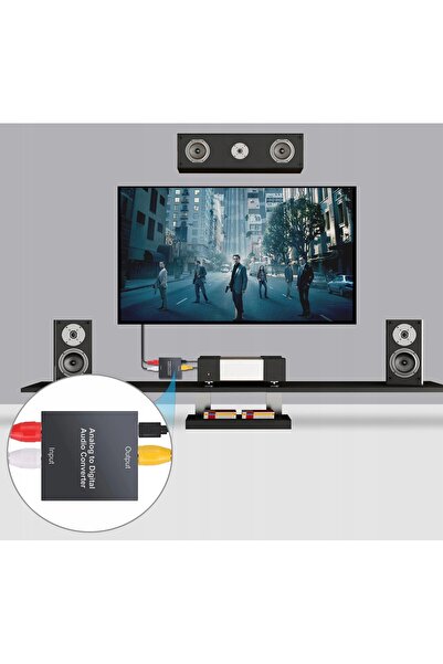 Other CINCH 2xRCA TO TOSLINK SPDIF CONVERTER AUX ADAPTER ANALOG -> DIGITAL