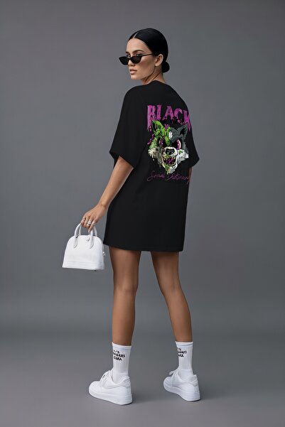 OEM Black Wolf Oversized t-shirt for women