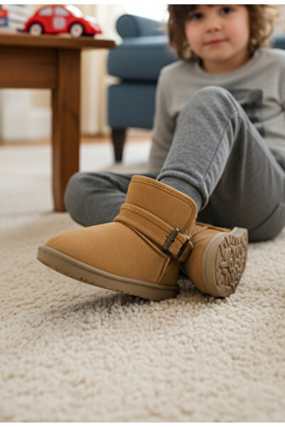 GEZER Boys' Nursery School House Slippers with Buckle. Boys' Slippers with Buckle