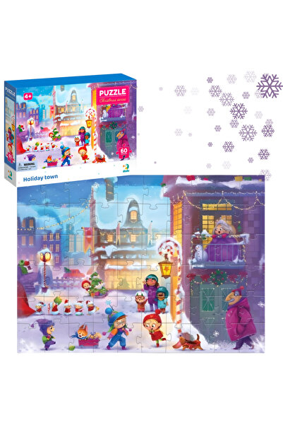 Other CHRISTMAS TOWN PUZZLE 60 PIECES A LOVELY PUZZLE FOR THE YOUNGEST