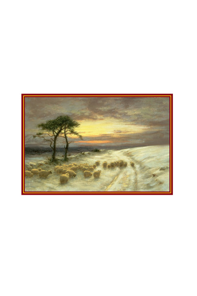 MATTELOT TOYS Set Tablou cu cadru din lemn si accesorii, Goblen cu pietre 5D, Transhumanta, 40 x 50 cm