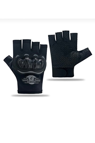 Sumptuous Unisex Korumali Yarim Bisiklet Motorsiklet Eldiveni Parmaksiz