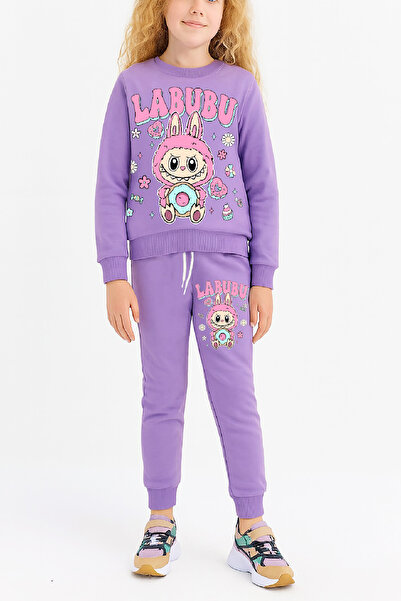 MODANINO Set pentru fetiță 3 fire Ş cu căptușeală din fleece K personaj B cu ...