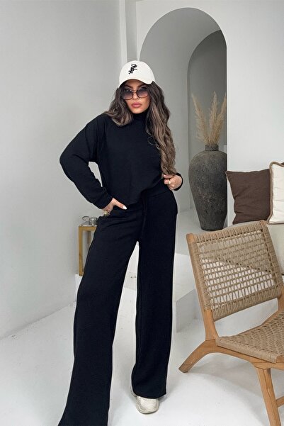 Sohotique By P Half Fisherman Modal Tracksuit Set Black