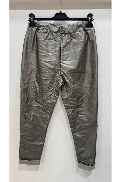 della moor Women's Italian Faux Leather Pants