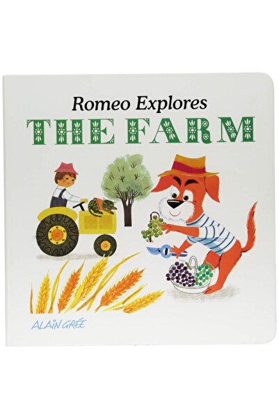 BUTTON BOOKS Carte cartonata interactiva Romeo Explores the Farm (Alain Grée - Let’s Explore)