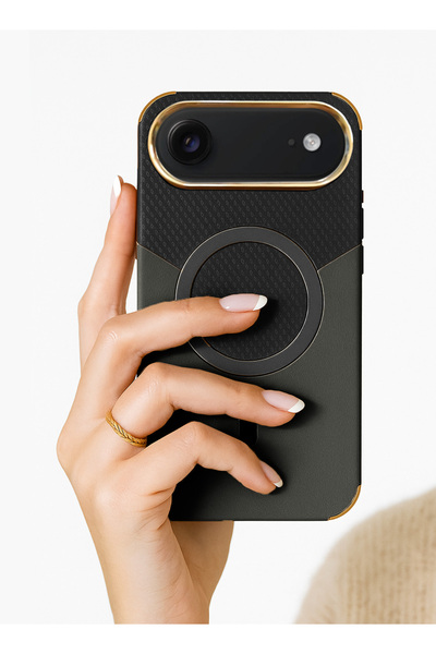 Wtech Apple iPhone Air 5G 2025 Luxury Double Color Leather Magsafe Magnetic Protective Case Cover