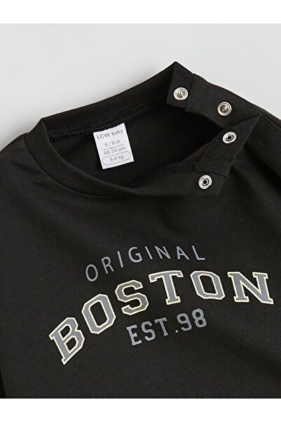 LC Waikiki Lcw Baby Printed Baby Boy T-Shirt and Sweatpants Bottom 2-Pack