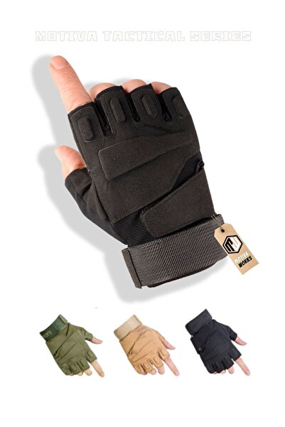 Bosile قفازات بلاك هوك القتالية السوداء التكتيكية للدراجات النارية Airsoft